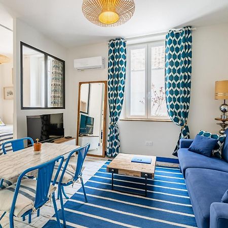 Studio Bleu 29M2, 120M Vieux-Port , Clim ,Wifi, Acces Autonome Avec Code Marseille Exteriör bild