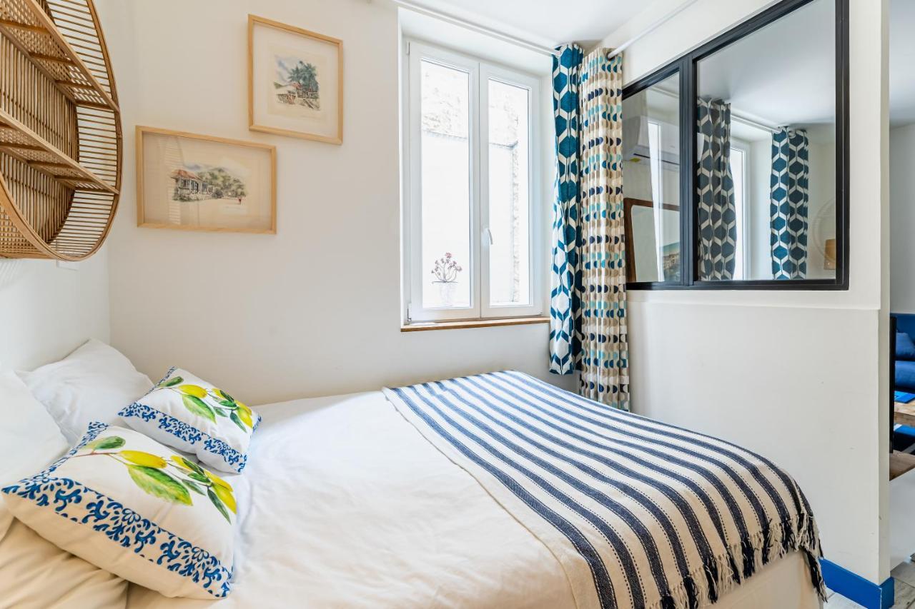 Studio Bleu 29M2, 120M Vieux-Port , Clim ,Wifi, Acces Autonome Avec Code Marseille Exteriör bild